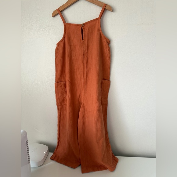 Girls Rust Jumpsuit - Picture 3 of 3